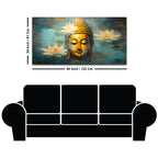 Peaceful Buddha Wall Painting on Canvas for Harmony & Calm