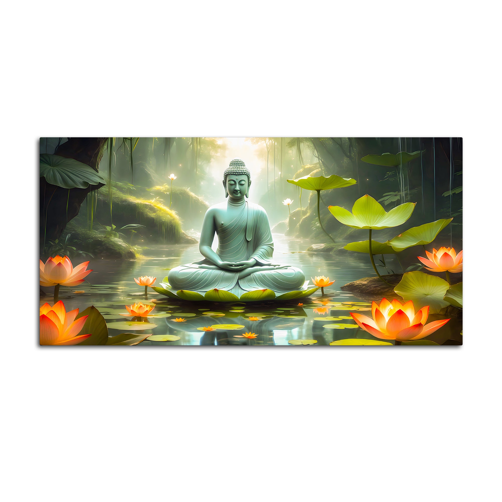 Peaceful Decor Buddha Painting for Home & Office Décor
