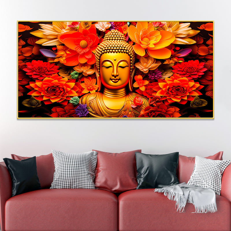 Peaceful Gautam Buddha Painting for Wall Décor