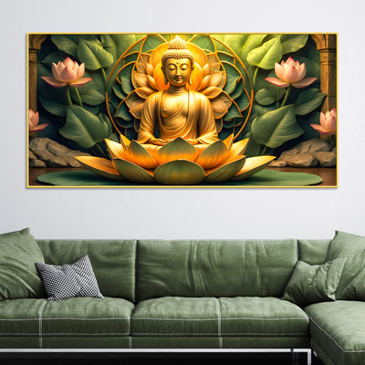 peaceful-gautam-buddha-wall-art-painting-for-modern-homes