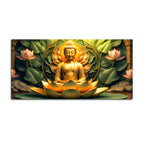Peaceful Gautam Buddha Wall Art Painting for Modern Homes