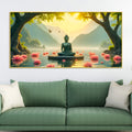 peaceful-gautam-buddha-wall-painting-on-canvas