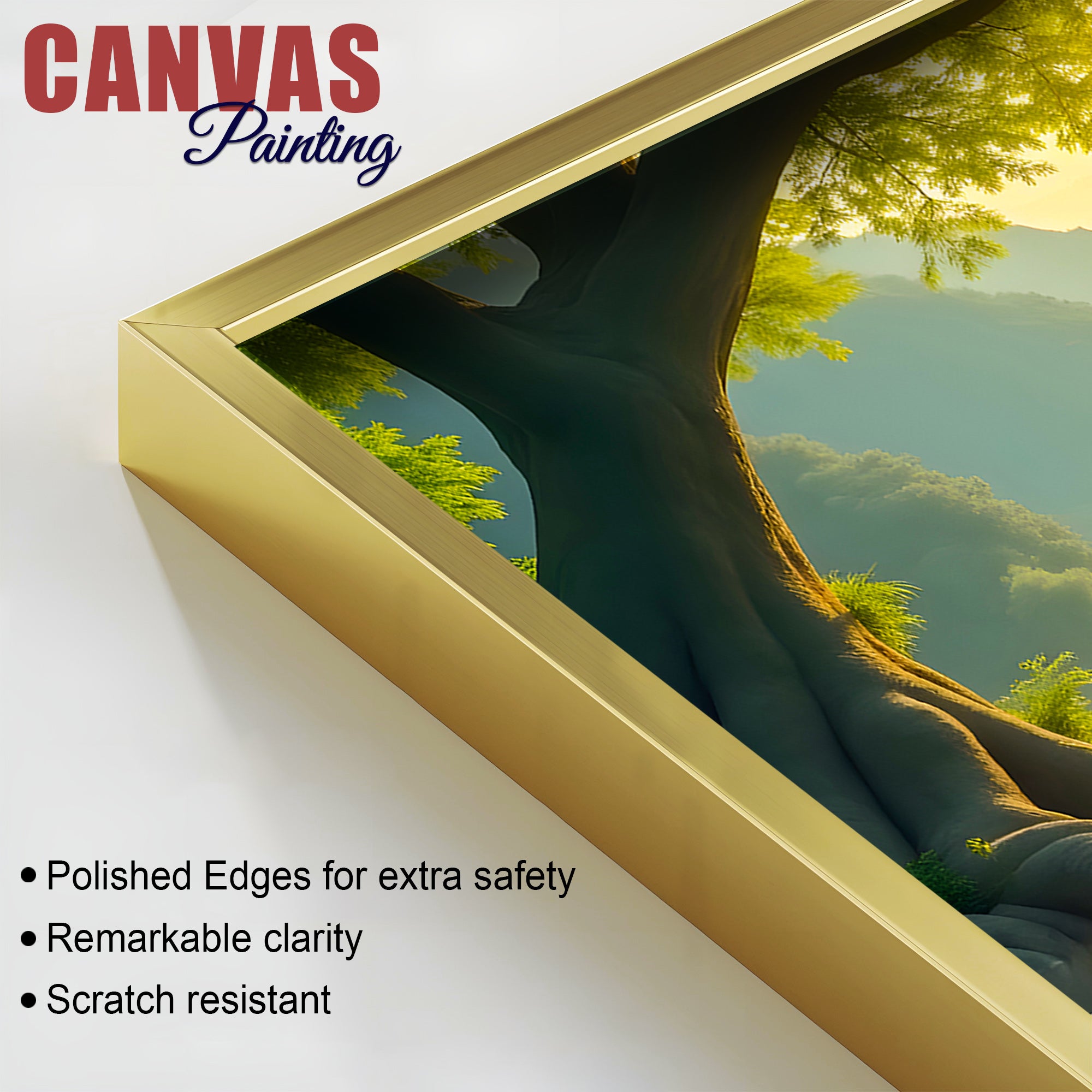 Peaceful Gautam Buddha Wall Painting on Canvas