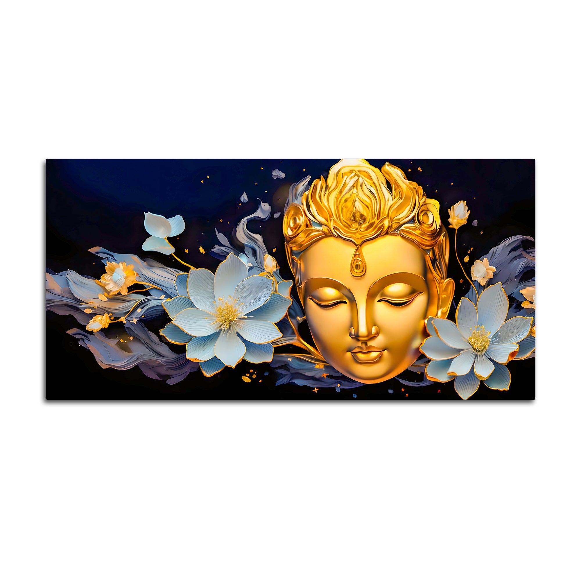 Peaceful Lord Buddha Canvas Painting for Modern Home