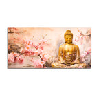 Peaceful Lord Buddha Wall Painting for Spiritual Interiors