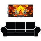Peaceful Lord Buddha Wall Painting for Stylish Wall Décor