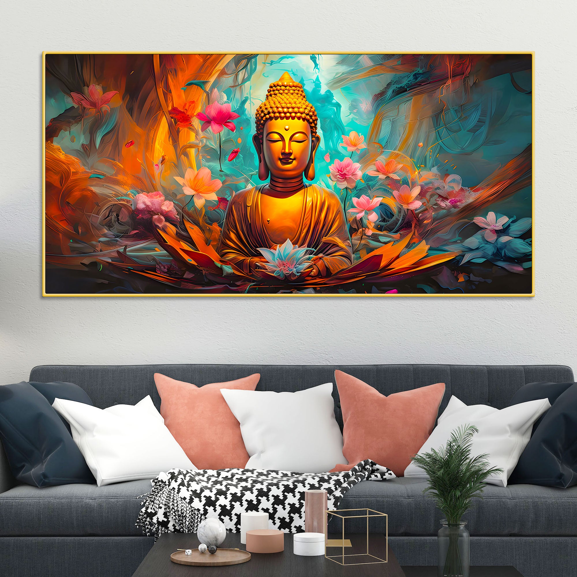peaceful-lord-gautam-buddha-canvas-painting
