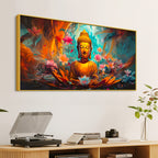 Peaceful Lord Gautam Buddha Canvas Painting