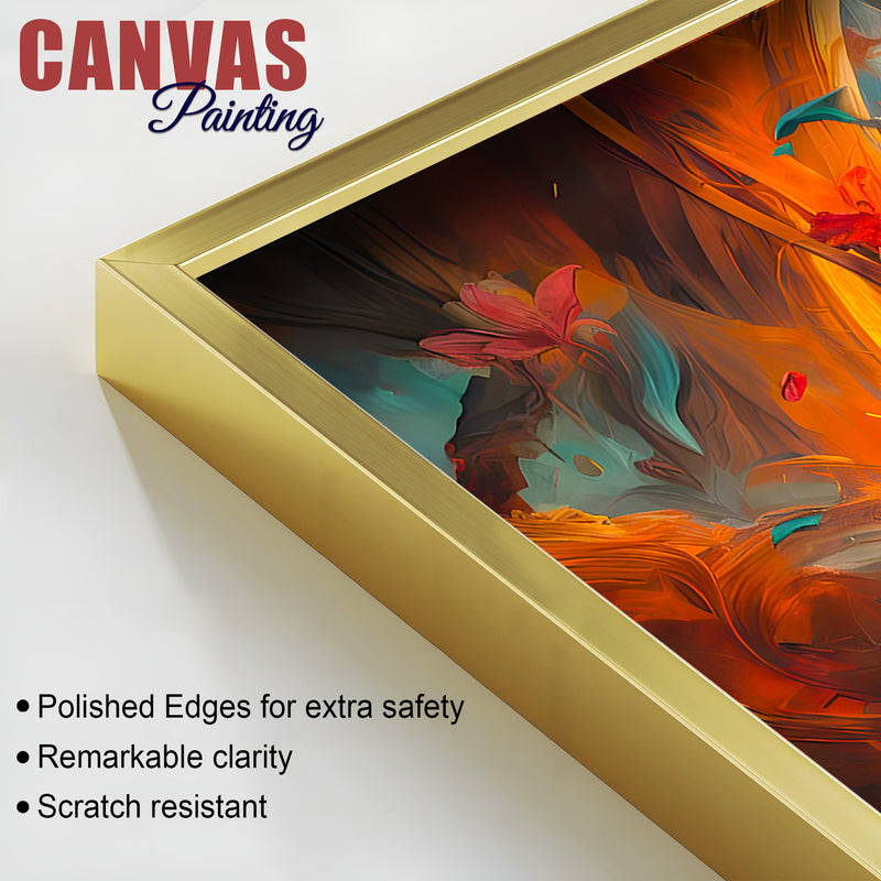 Peaceful Lord Gautam Buddha Canvas Painting