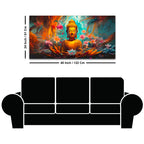 Peaceful Lord Gautam Buddha Canvas Painting