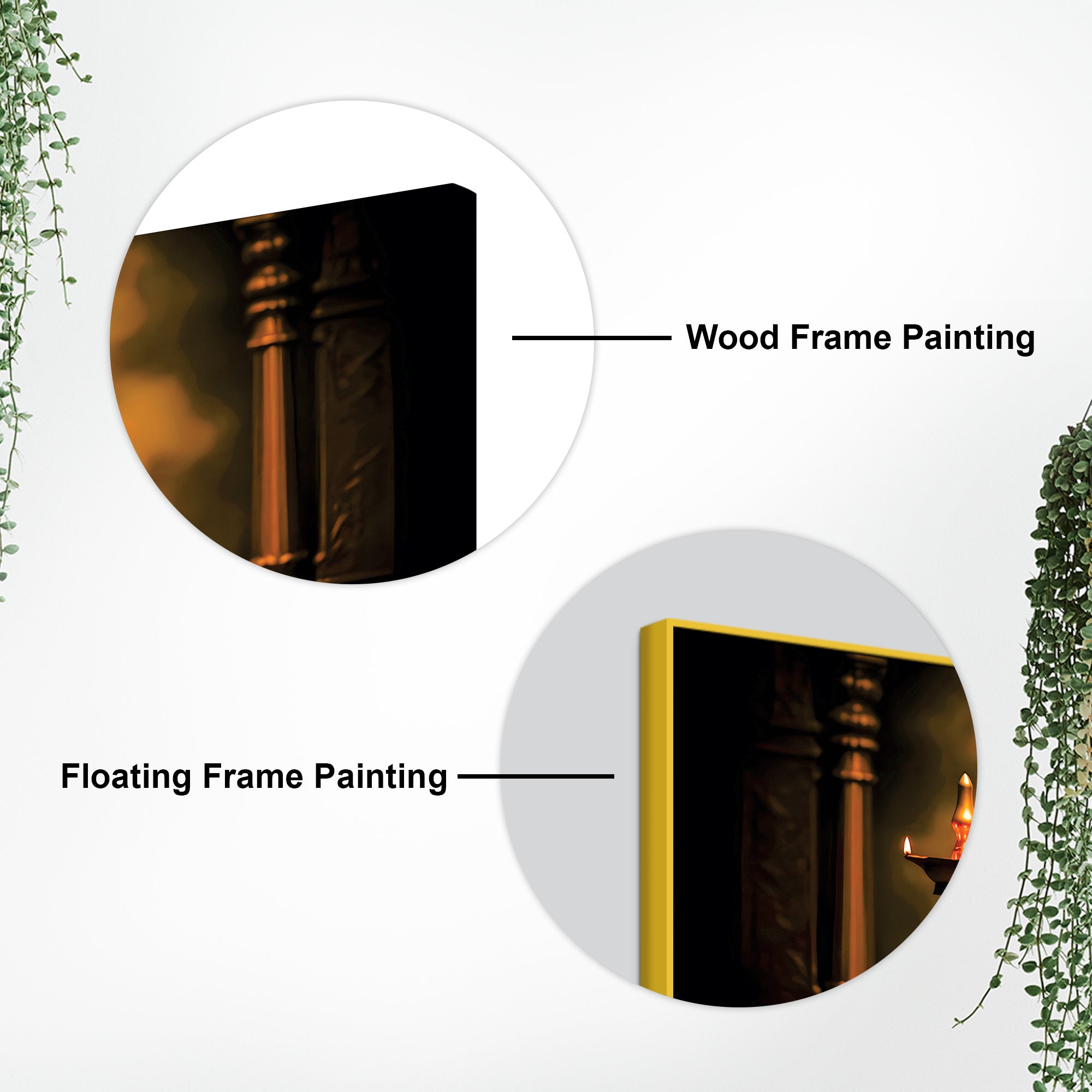 Peaceful Lord Krishna Canvas Painting for Home Decoration