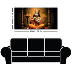 Peaceful Lord Krishna Canvas Painting for Home Decoration