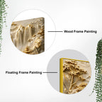 Peaceful Oriental Mountain and Cascading Waterfalls 3D Canvas Wall Painting