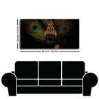 Peaceful Smiling Buddha Statue Canvas Wall Painting