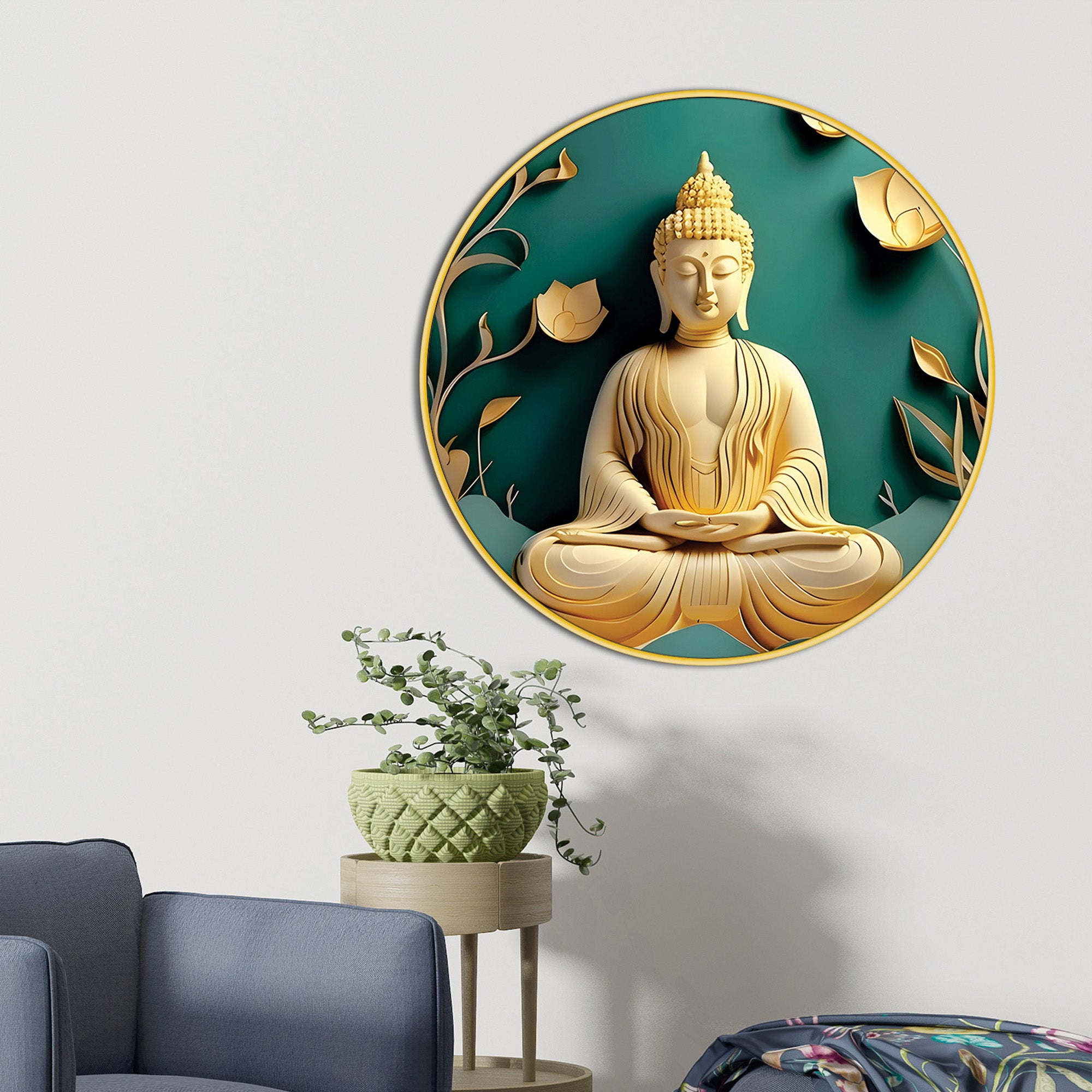 Peaceful Spiritual Buddha Home Décor Painting