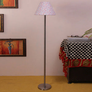 peach-color-decorative-conical-designer-steel-floor-lamp