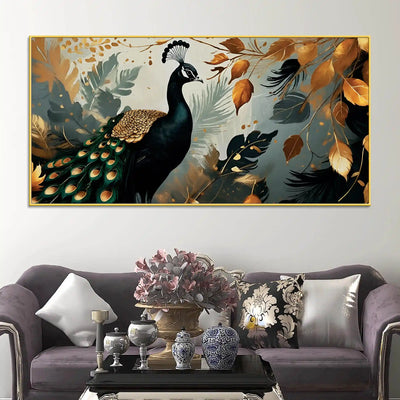 peacock-nature-canvas-wall-abstract-painting