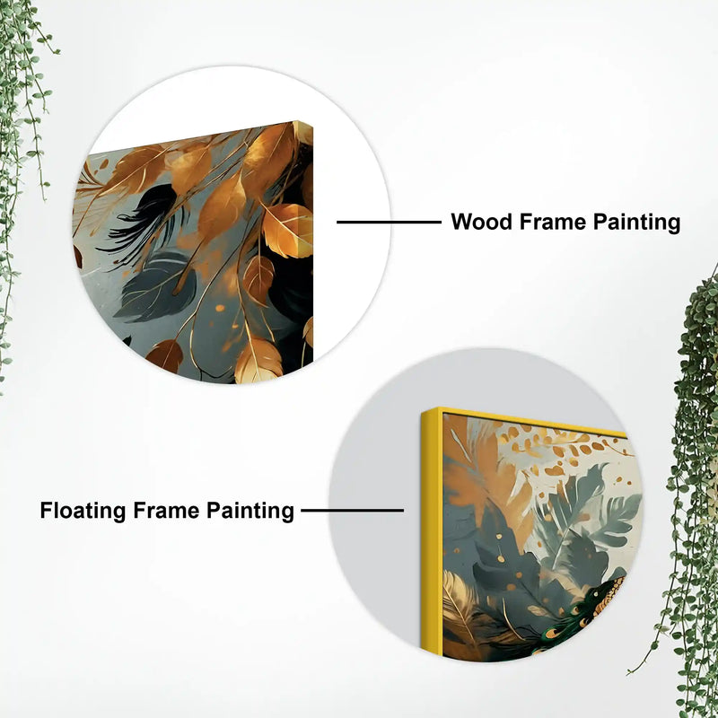 Peacock Nature Canvas Wall Abstract Painting
