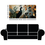 Peacock Nature Canvas Wall Abstract Painting