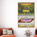 Peacocks Teasing Lord Krishna While He Is Sleeping Canvas Wall Painting