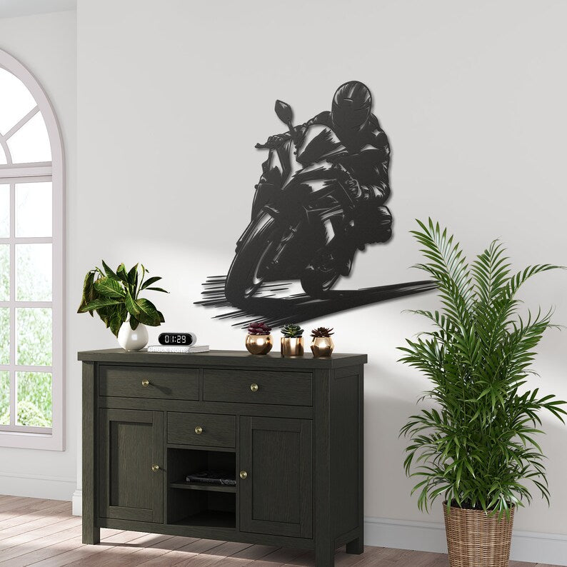 Performance Racing Rider Metal Wall Décor