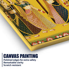 Pichwai Art Gopi Dance Canvas Painting | Traditional Indian Wall Decor