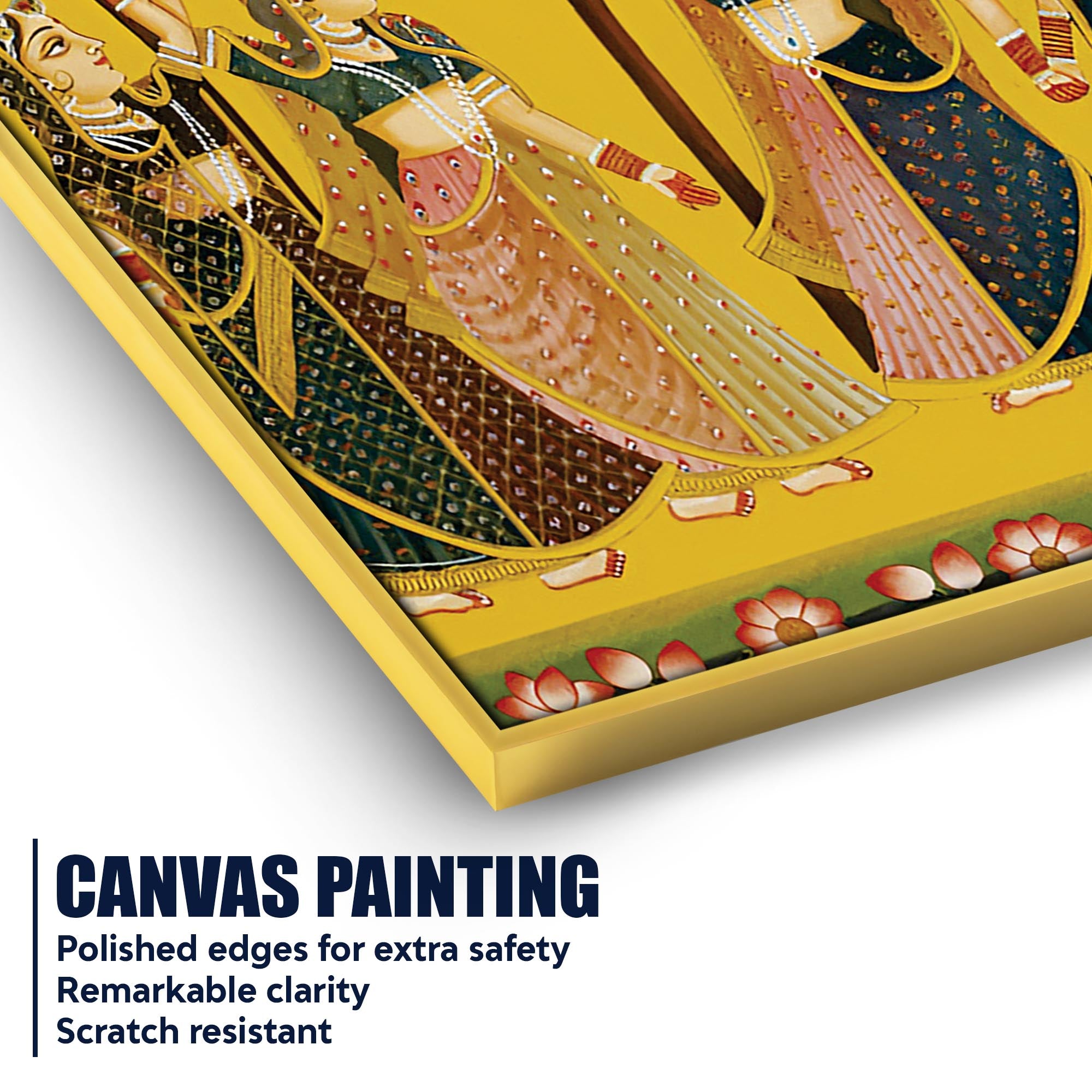 Pichwai Art Gopi Dance Canvas Painting | Traditional Indian Wall Decor