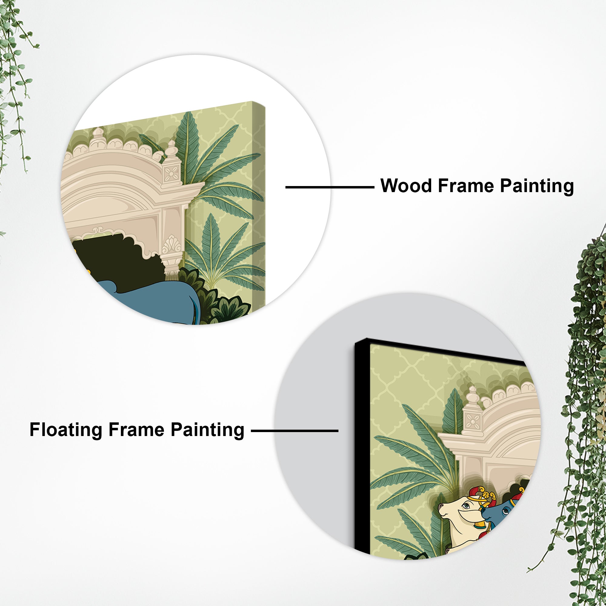 Pichwai Cow Art Canvas Painting | Traditional Indian Wall Décor for Living Room