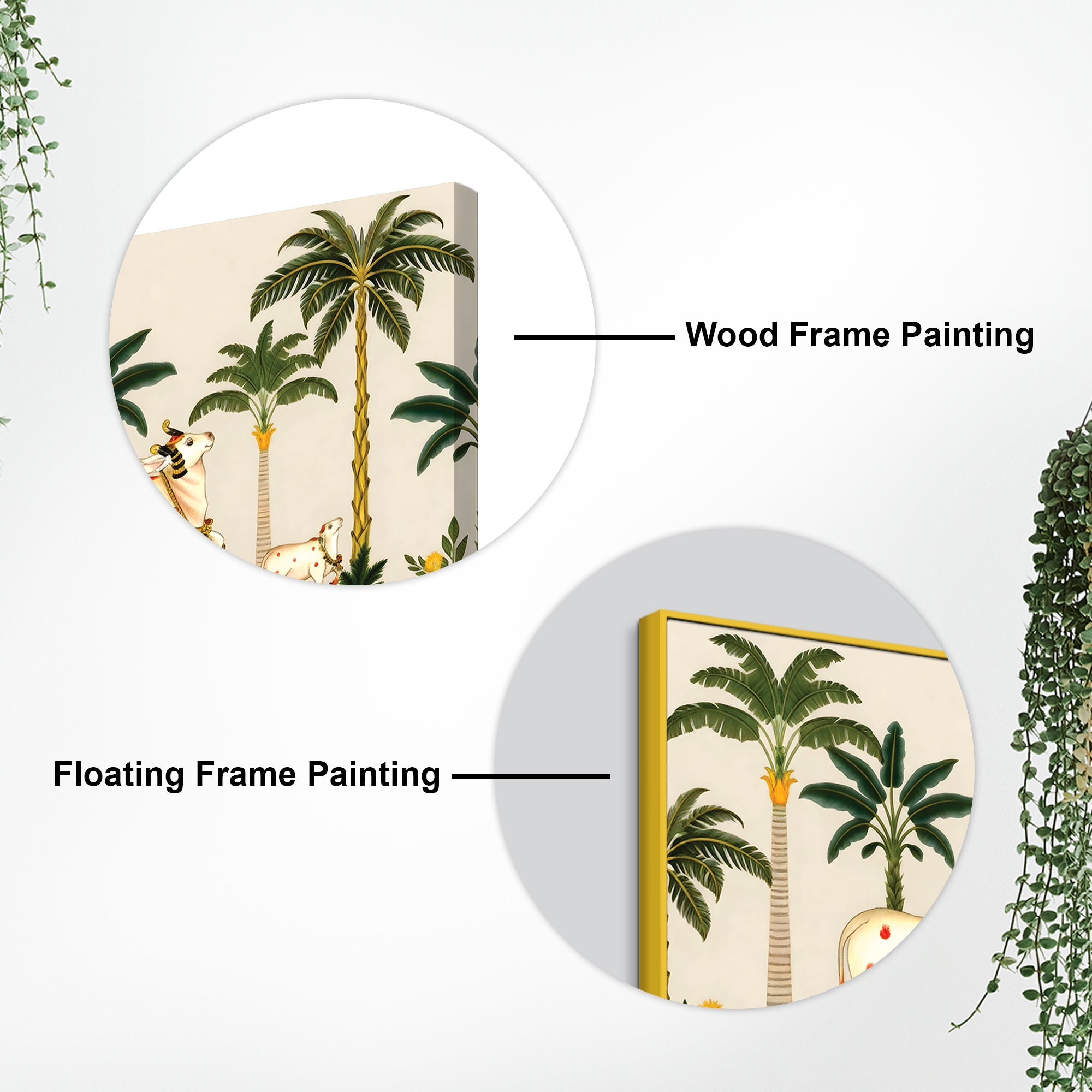 Pichwai Cow Calf Wall Painting | Spiritual Indian Home Decor