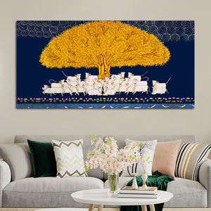Pichwai Kalpavriksha Wall Painting | Positive Energy Home Decor Art
