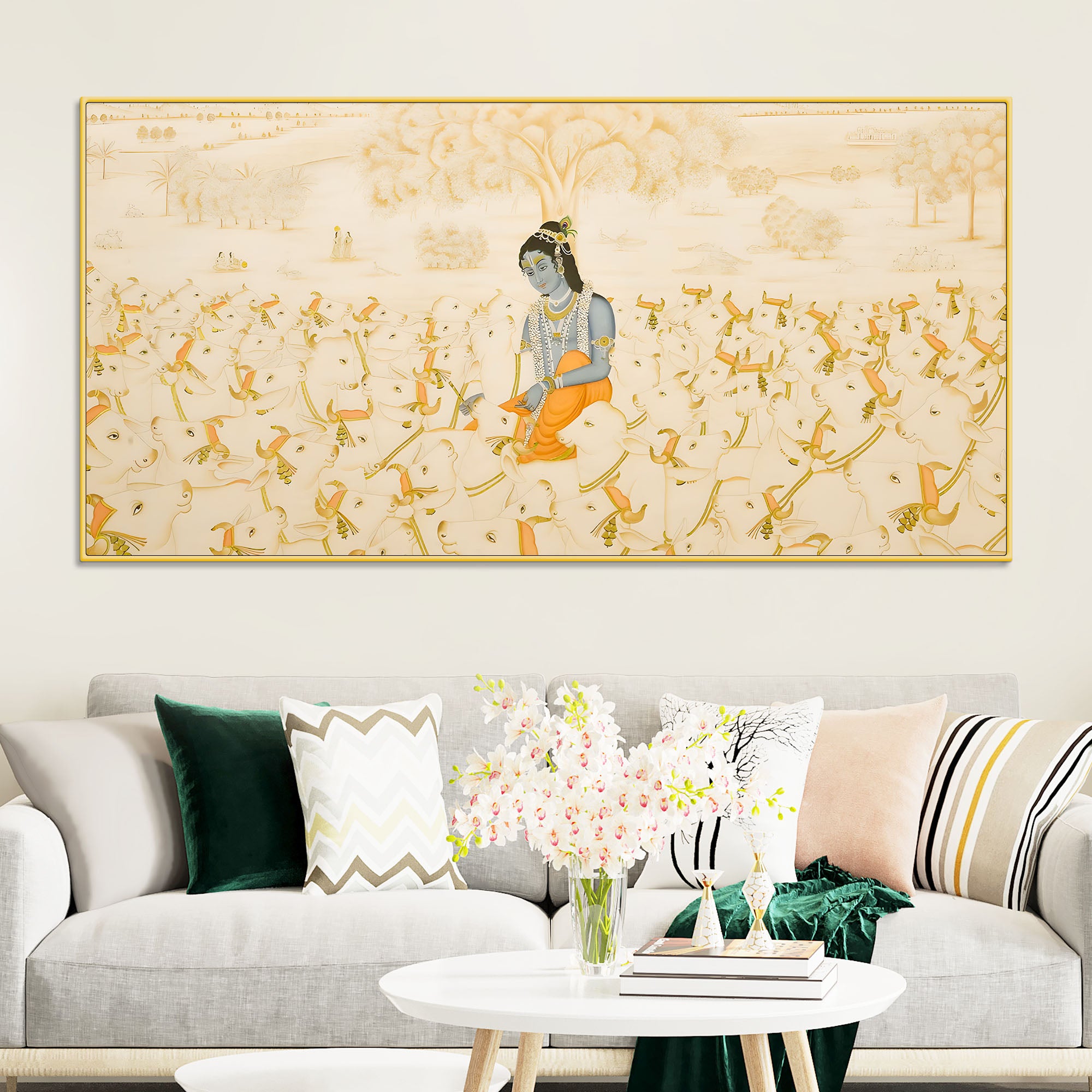 pichwai-krishna-cow-scene-wall-painting-luxury-spiritual-art