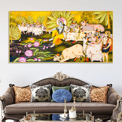 pichwai-krishna-with-sacred-cows-canvas-painting-traditional-indian-wall-art