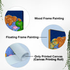 Pichwai Lord Krishna Flute Playing Canvas Wall Painting | Spiritual Indian Art for Home Décor
