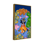 Pichwai Lord Krishna Flute Playing Canvas Wall Painting | Spiritual Indian Art for Home Décor
