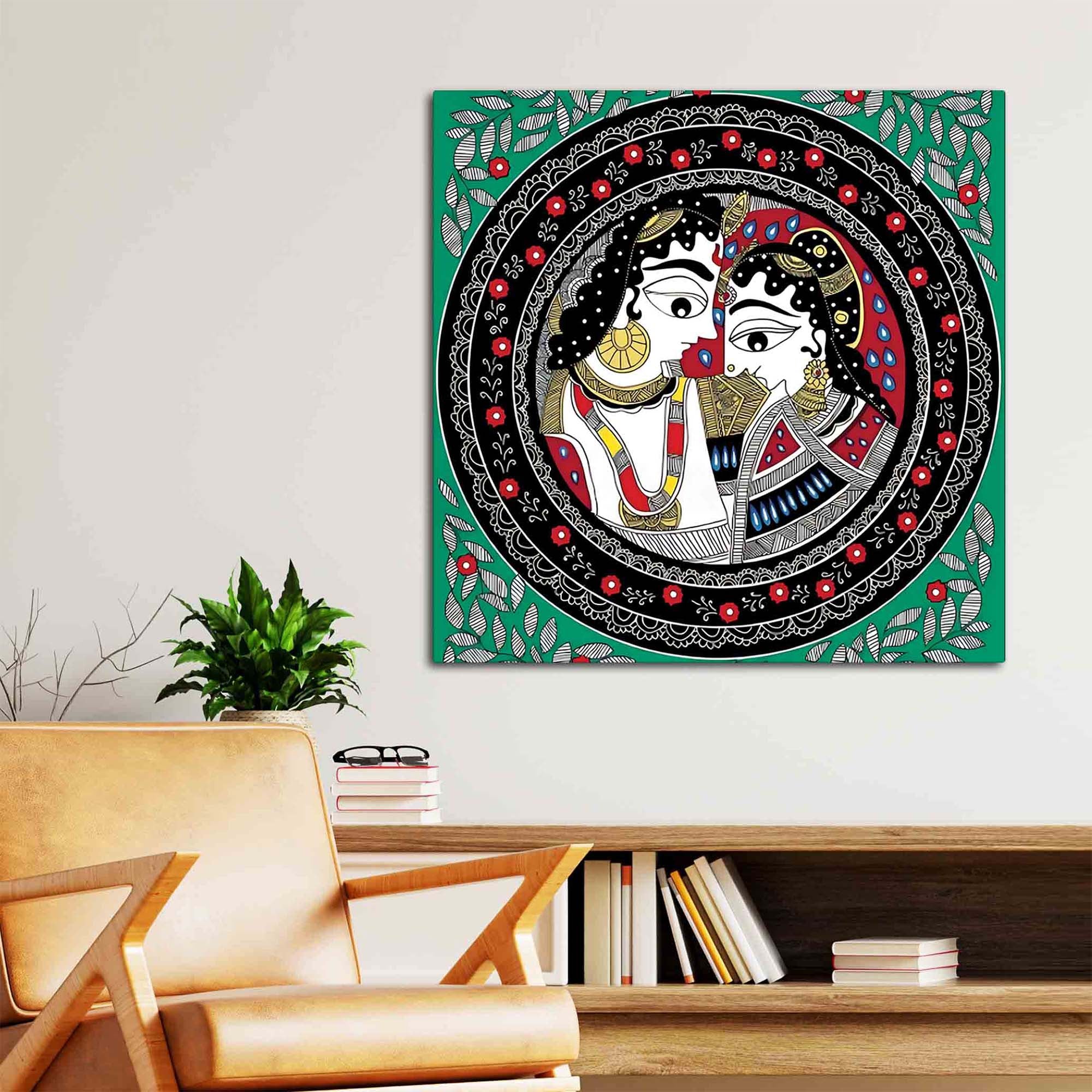 Pichwai Radha Krishna Wall Painting | Ethnic Indian Spiritual Home Decor