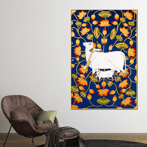 pichwai-sacred-cow-lotus-modern-canvas-wall-painting-for-home-decor