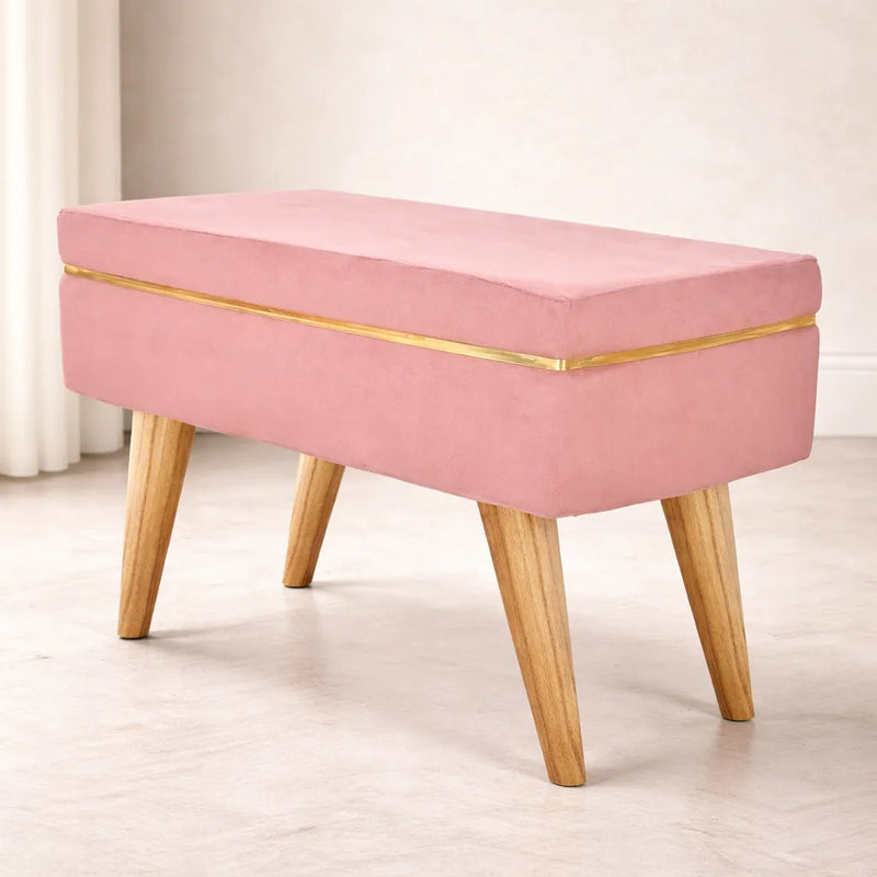 pink-velvet-ottoman-bench-with-golden-classic-legs