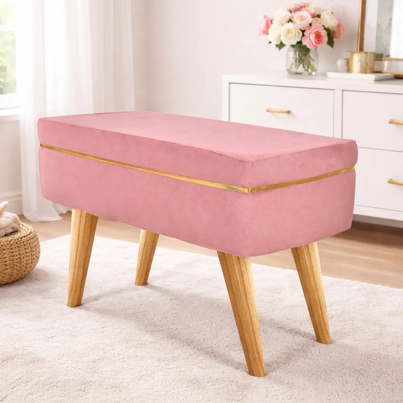 pink-velvet-ottoman-bench-with-golden-classic-legs