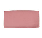 Pink Velvet Ottoman Bench with Golden Classic Legs