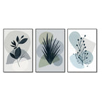 Plants Floating Canvas Wall Painting Set of Three