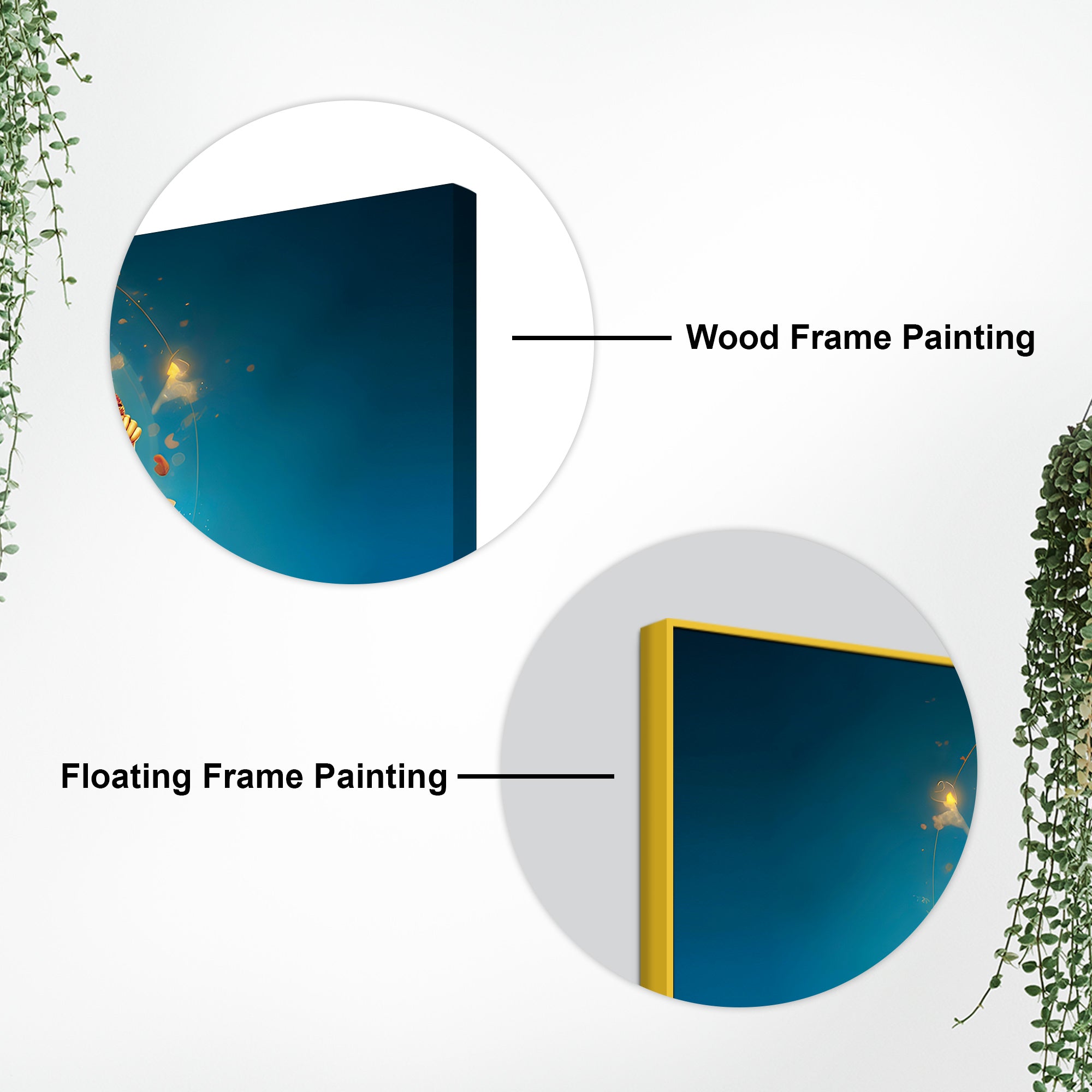 Pleasing Lord Ganpati Bappa Spiritual Canvas Wall Painting for Home & Temple – Premium Devotional Wall Art