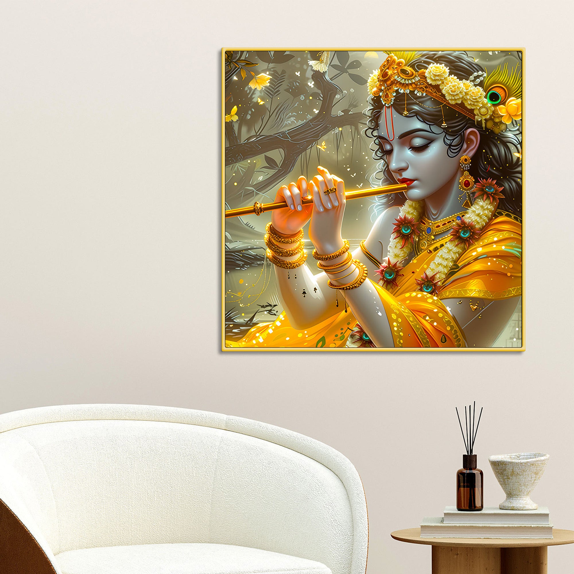 pleasing-lord-shri-krishna-playing-flute-canvas-wall-painting-for-home-temple-office-modern-spiritual-wall-decor