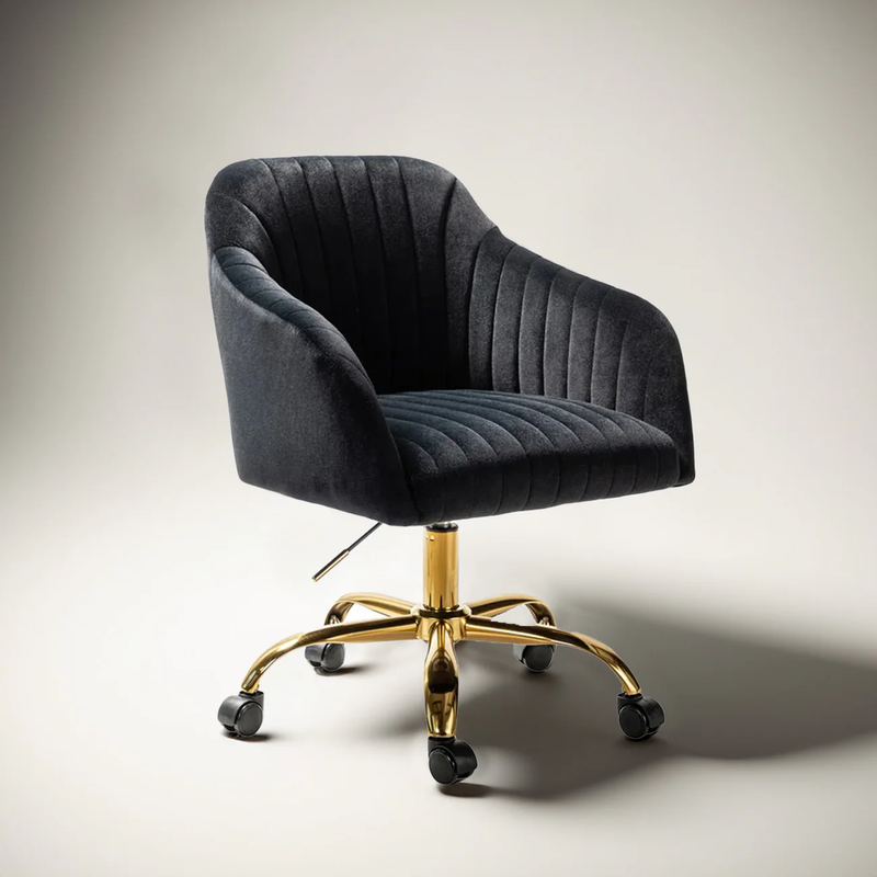 plush-rolling-accent-chair-in-black-sleek-style