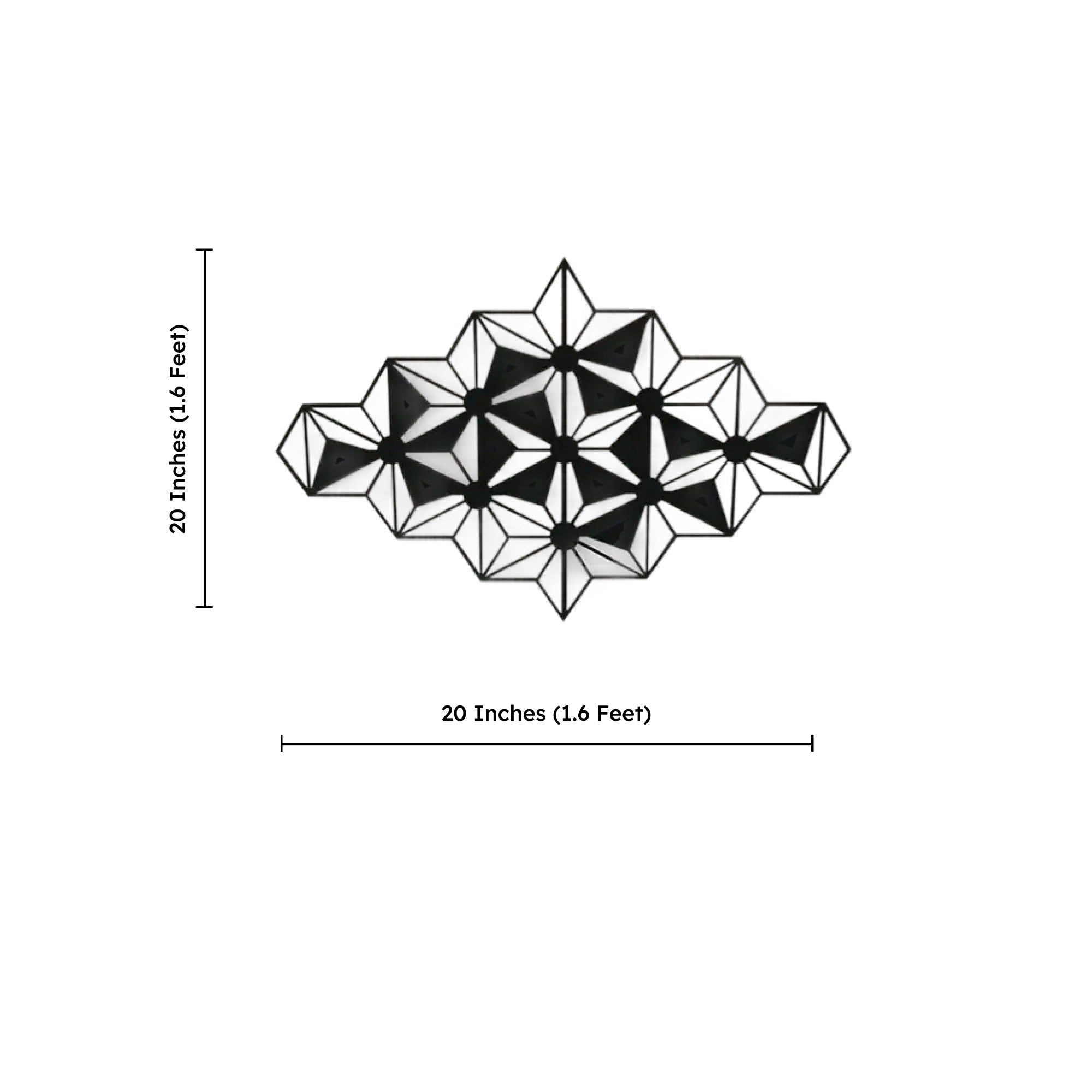 Polaris 3D Abstract Art Design Metal Artwork Wall Decor