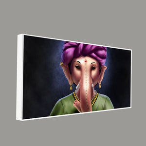 Portrait of Lord Ganesha Canvas Wall Painting