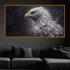 Powerful Eagle Crystal Glass Painting Modern Décor