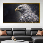 Powerful Eagle Crystal Glass Painting Modern Décor