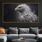 Powerful Eagle Crystal Glass Painting Modern Décor