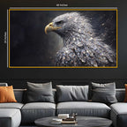 Powerful Eagle Crystal Glass Painting Modern Décor