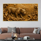 Powerful Leopard in Exotic Rainforest 3D Canvas Wall Painting